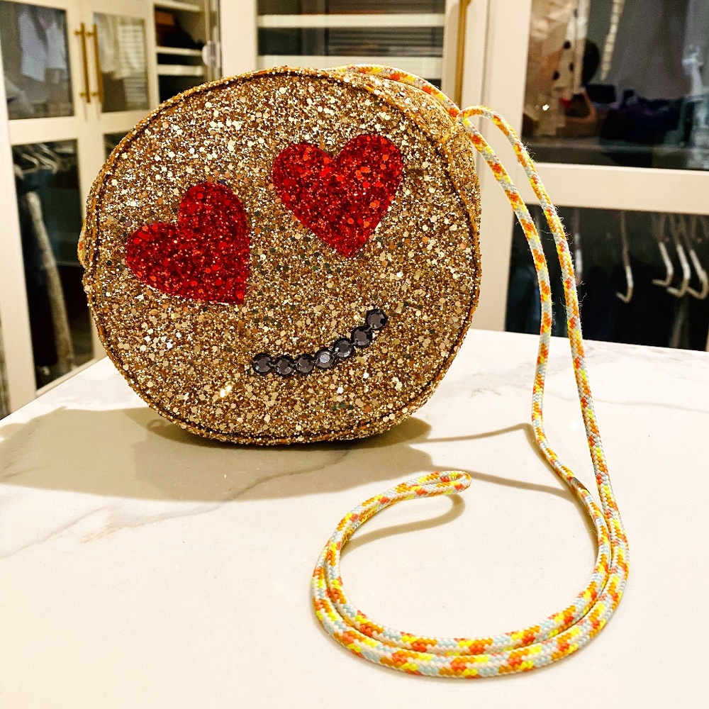 Crewcuts Girls Glitter Emoji Bag